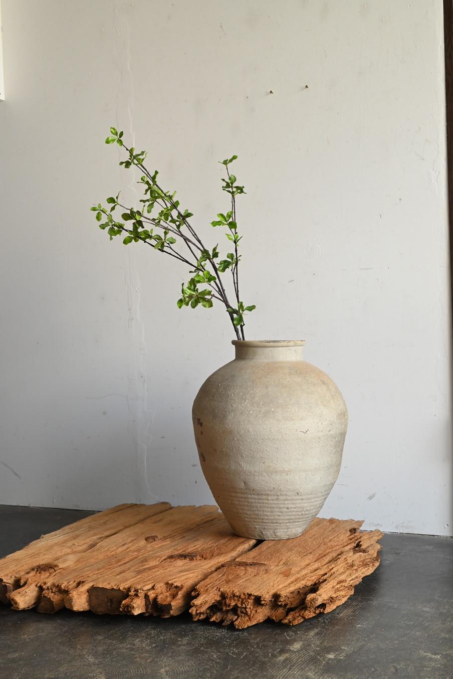 Ceramica antica giapponese, raro vaso Shigaraki ware/ Vaso bianco grigiastro Whiting in vendita 4