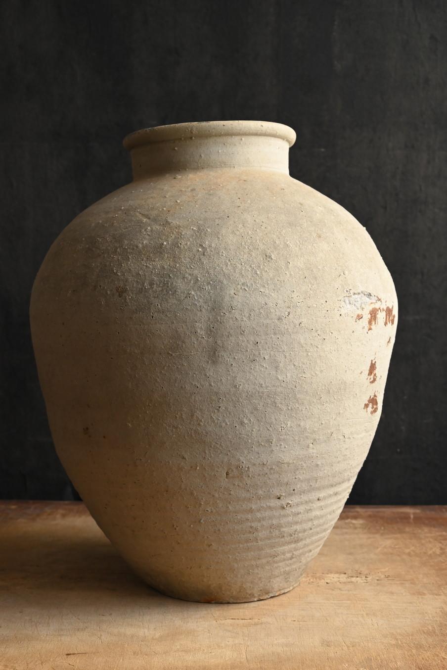 Altro Ceramica antica giapponese, raro vaso Shigaraki ware/ Vaso bianco grigiastro Whiting in vendita