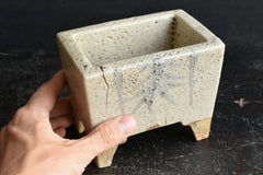 Japanese antique pottery small incense burner/bonsai pot/1868-1920