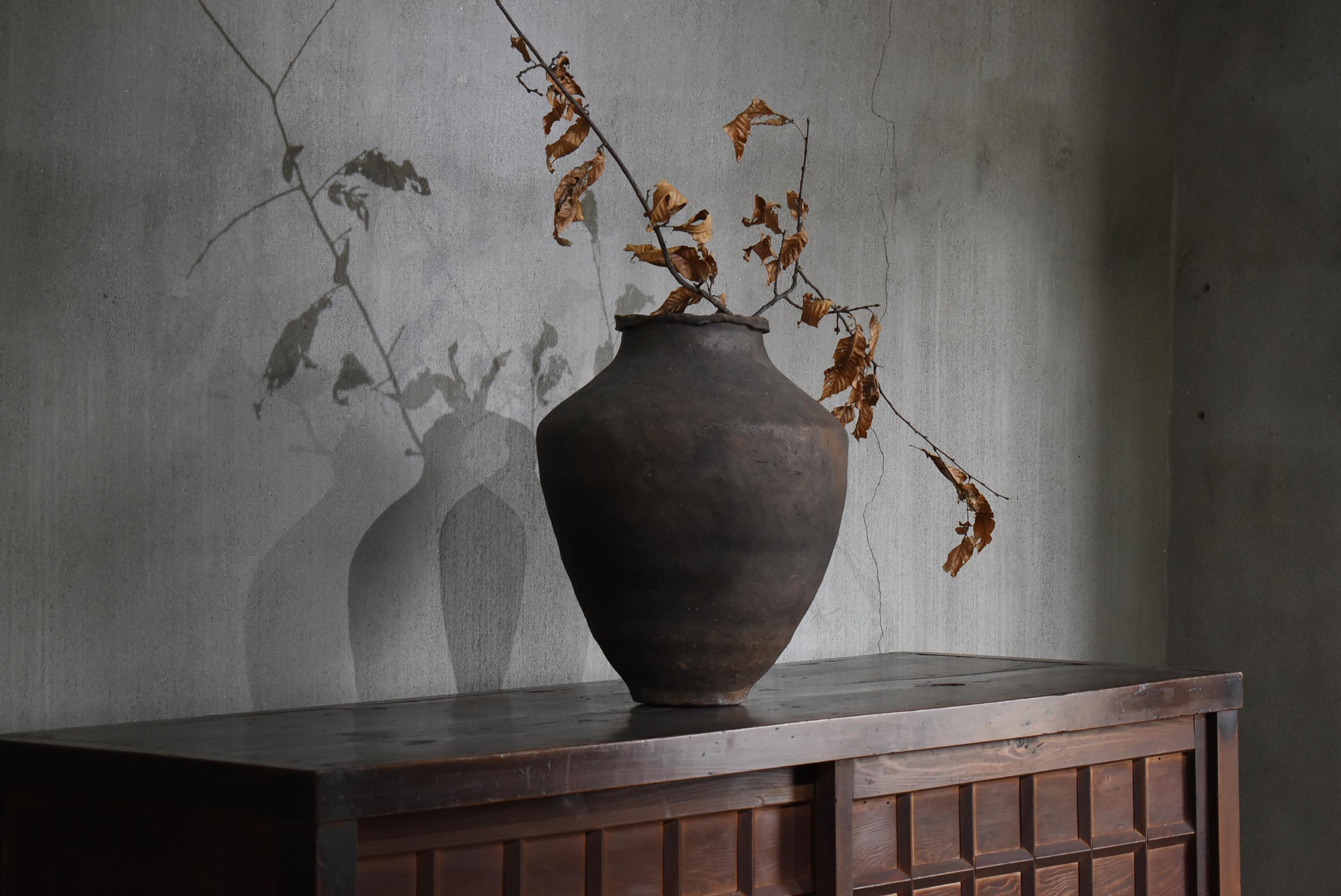 Japanische antike japanische Keramikvase 1185er-1333er / Tsubo Wabisabi 8