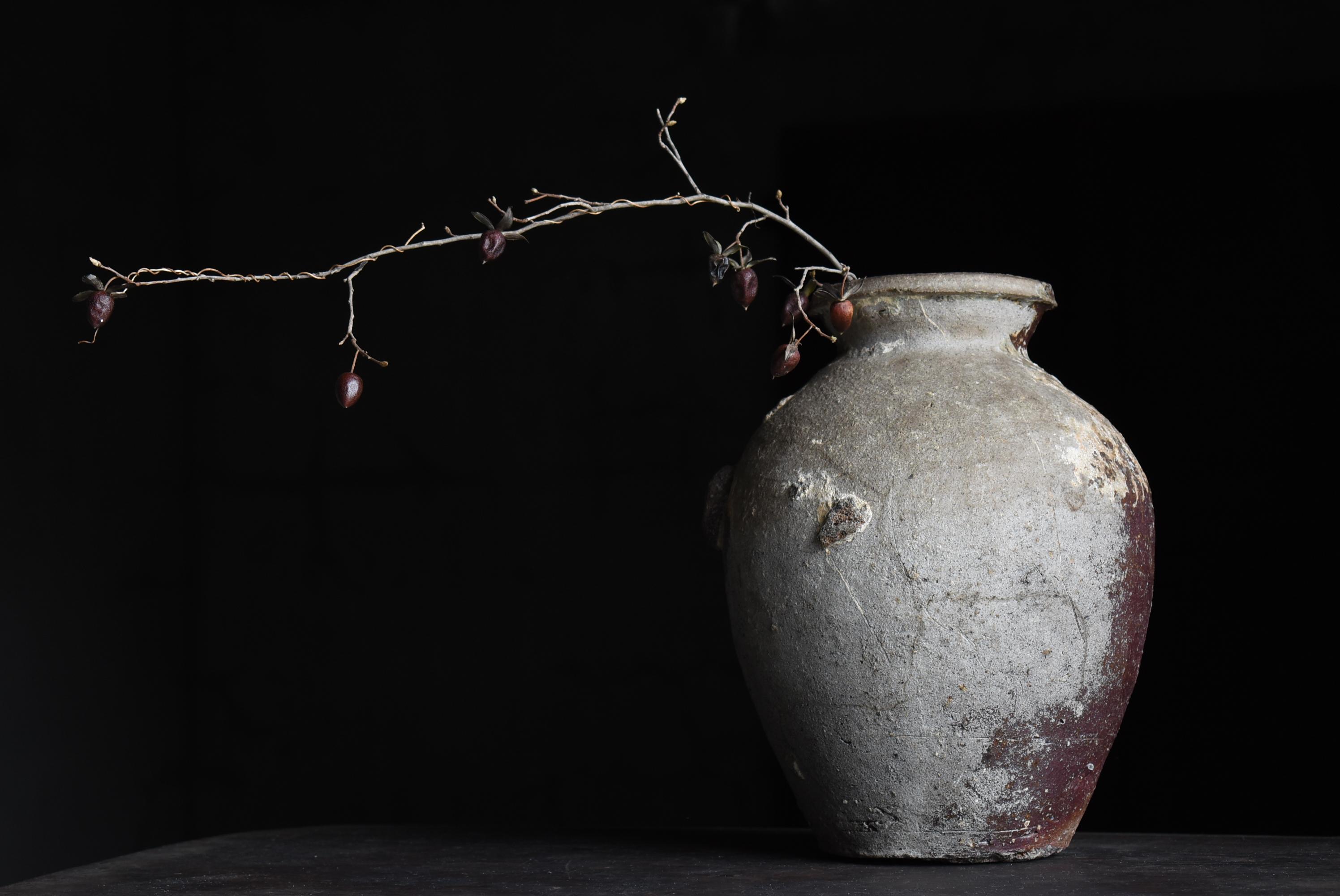 Other Japanese Antique Pottery Vase 14-16th Century / Flower Vase Wabi Sabi