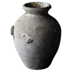 Japanese Antique Pottery Vase 14-16th Century / Flower Vase Wabi Sabi