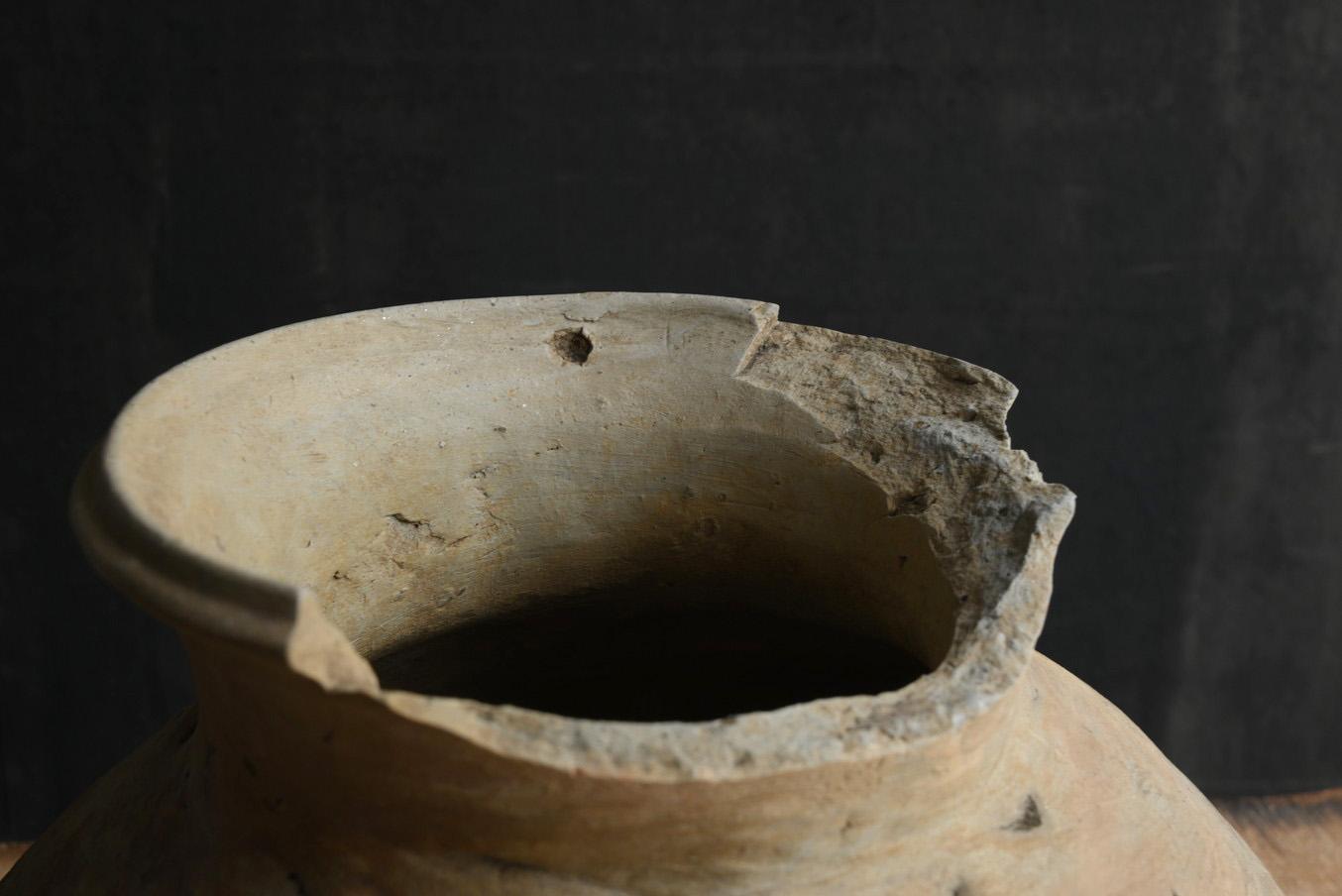 Japanese antique pottery vase/14th-15th century/Tokoname ware/Wabi-Sabi For Sale 6
