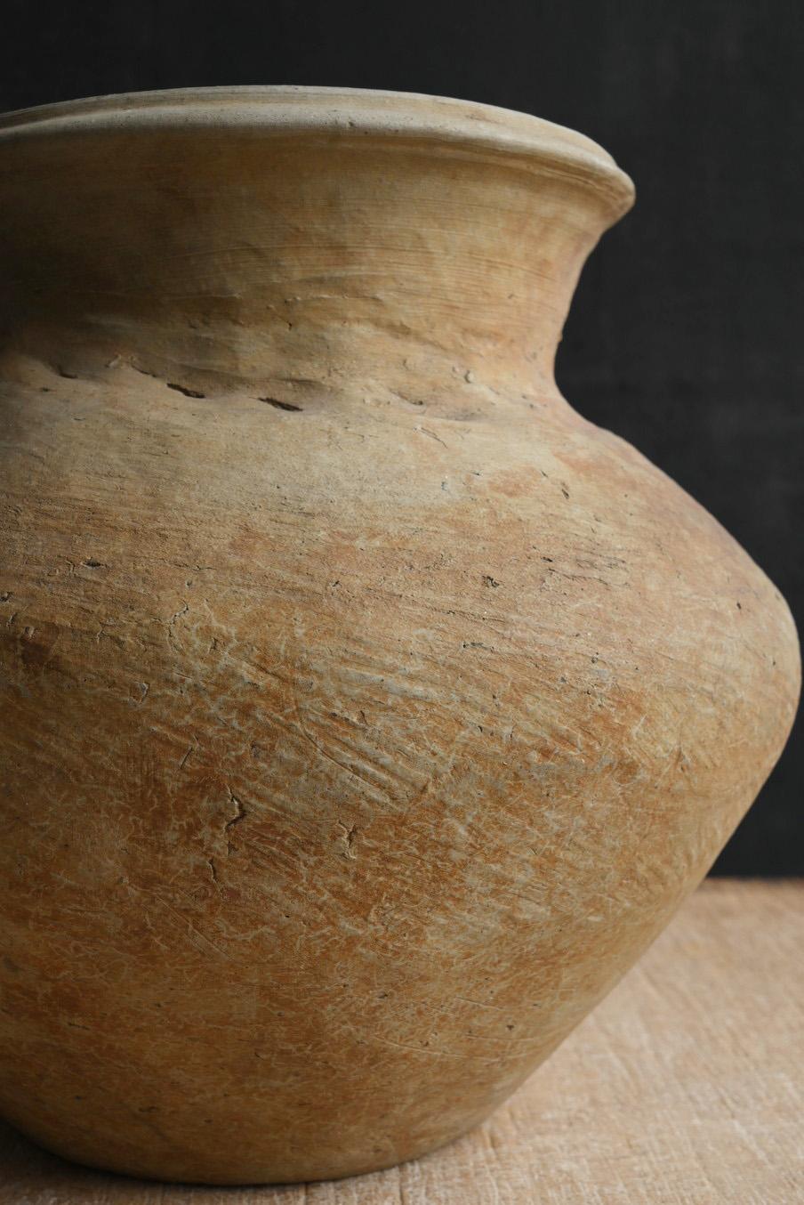 Japanese antique pottery vase/14th-15th century/Tokoname ware/Wabi-Sabi 1