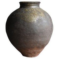 Japanese Antique Pottery Vase 1700s-1800s / Flower Vase Jar Wabi Sabi
