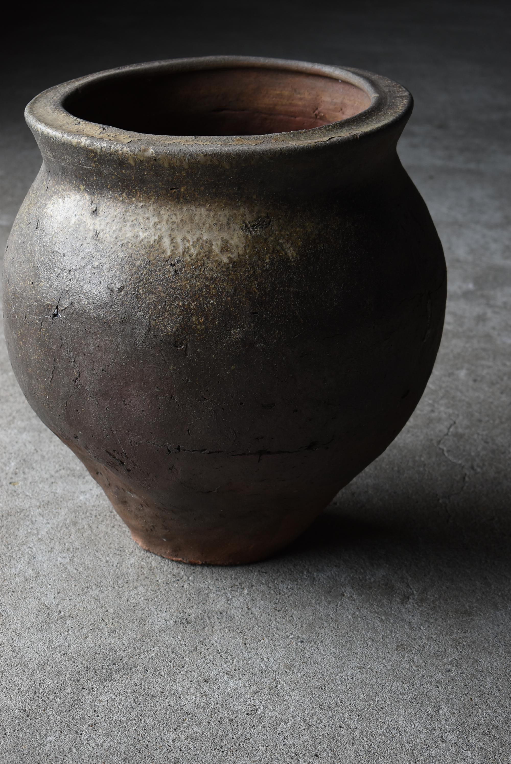 Japanese Antique Pottery Vase 1700s-1800s / Flower Vase Vessel Wabisabi 6