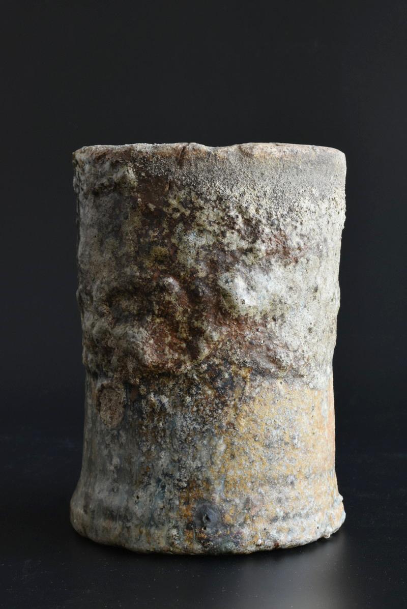 Glazed Japanese Antique Pottery Vase / 1912-1950 / Mingei / Pottery Tube / Kiln Tools