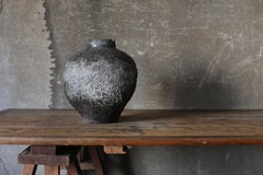 Japanese Antique Pottery Jar late 19th–early 20th / Shigaraki/Tanba origin