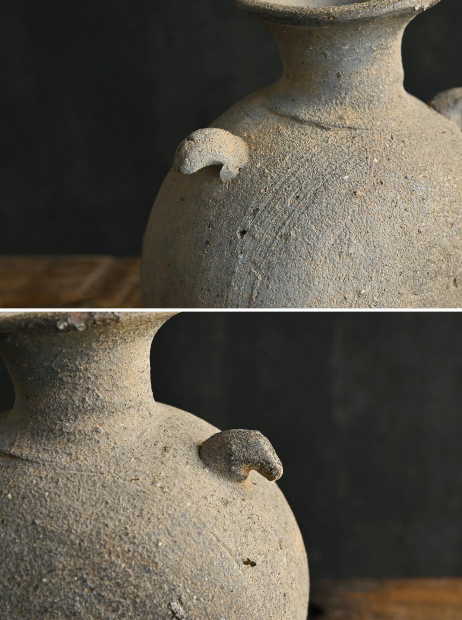 Japanese antique pottery vase / 