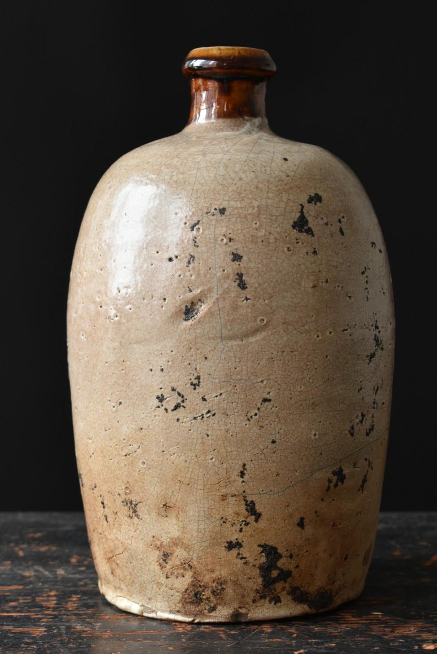 19th Century Japanese Antique Pottery Vase/Wabisabi Pottery/1800s