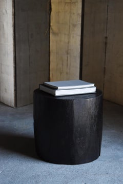 Japanese Antique Primitive Black Coffee Table 1860s-1900s / Side Table Wabisabi
