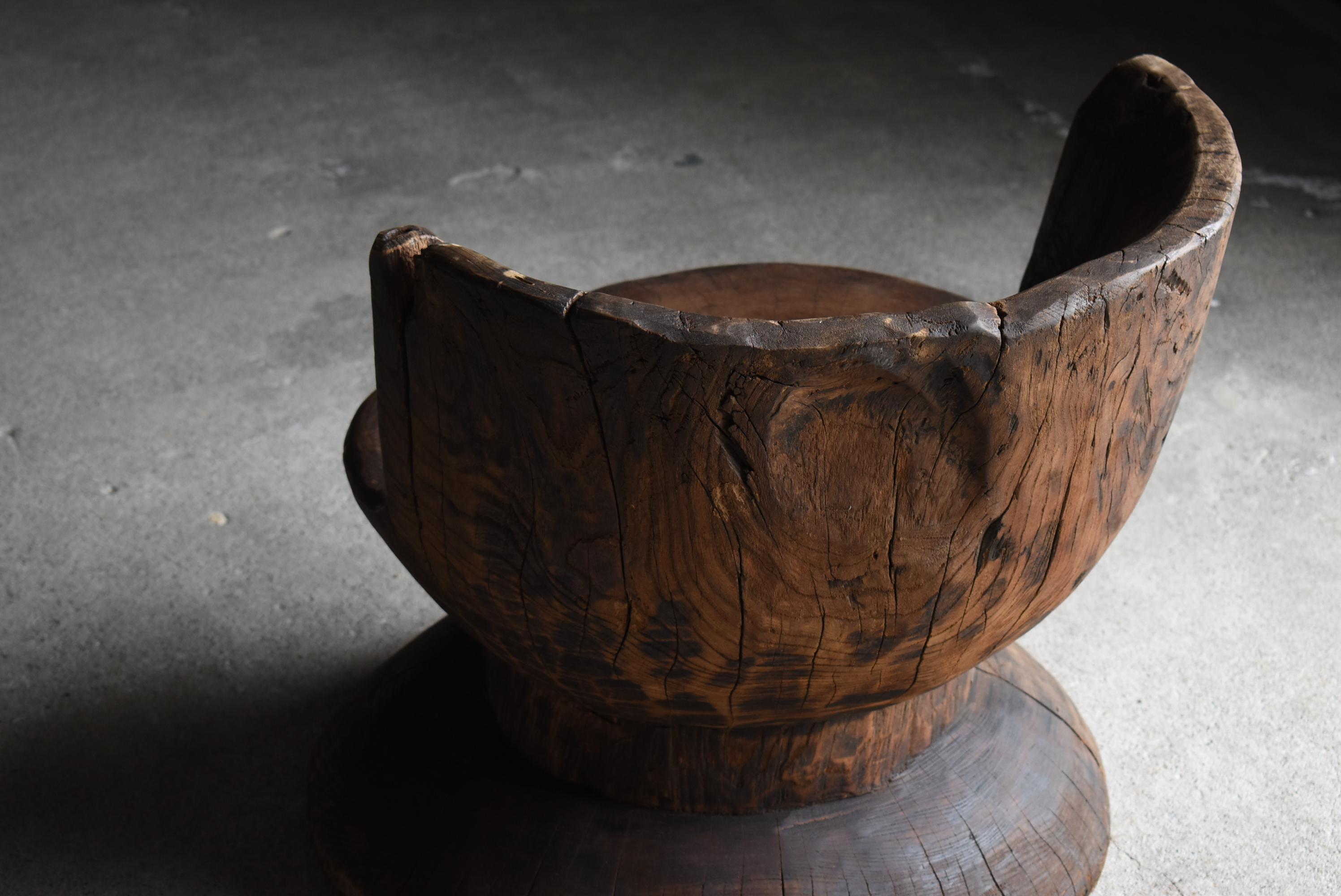 Chaise primitive japonaise ancienne 1860s-1920s / Chaise d'appoint Wabi Sabi en vente 5