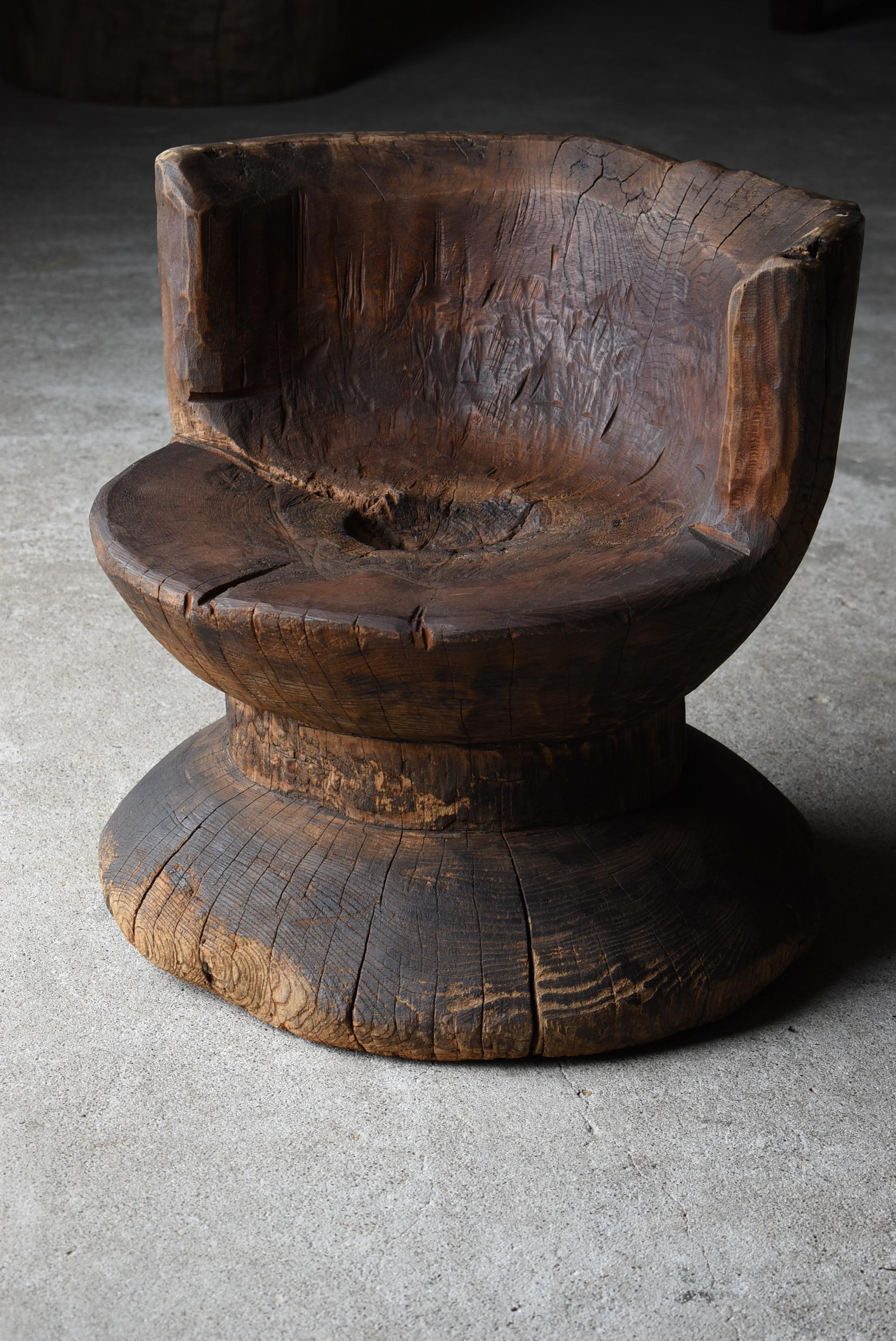 Chaise primitive japonaise ancienne 1860s-1920s / Chaise d'appoint Wabi Sabi en vente 10