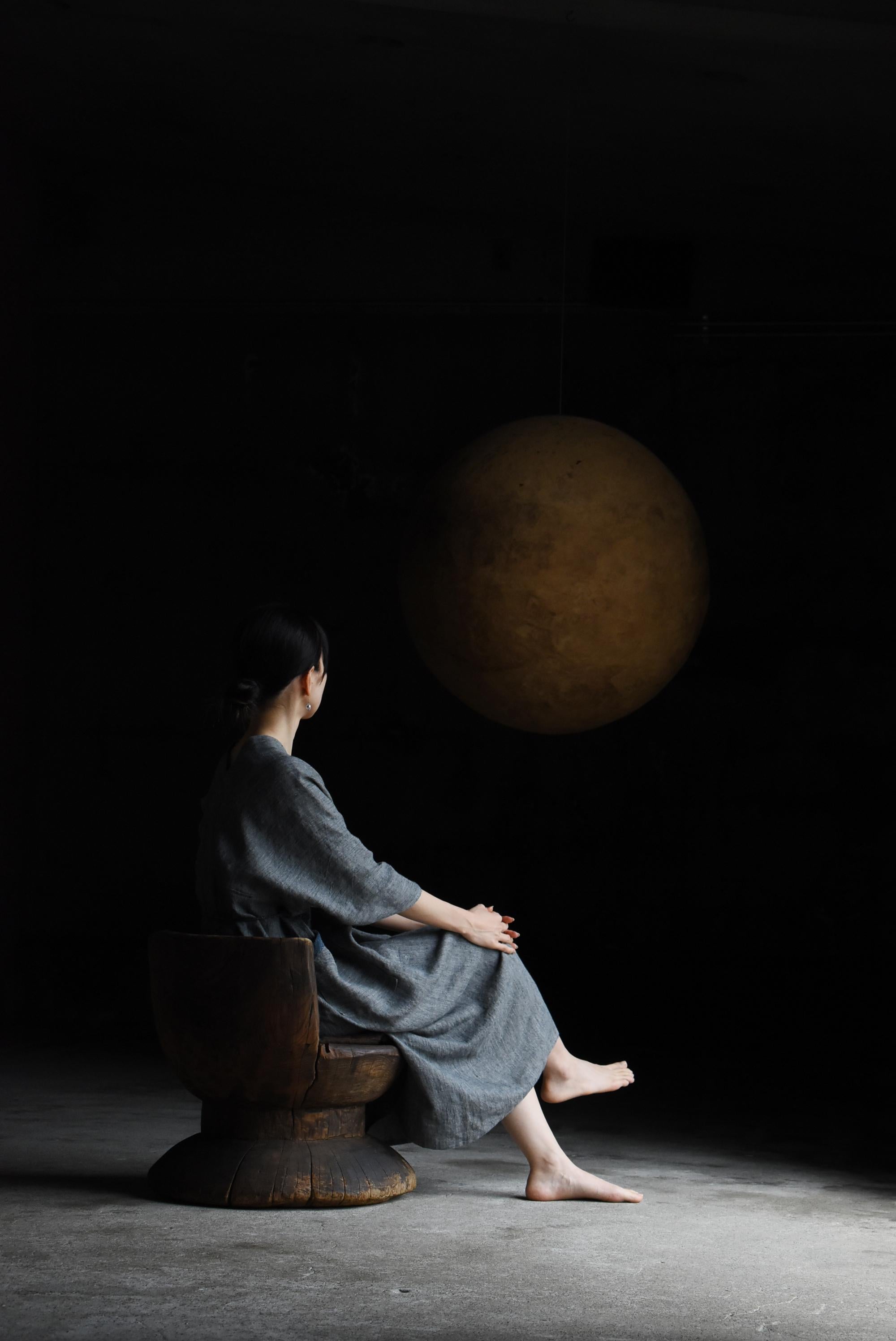 Chaise primitive japonaise ancienne 1860s-1920s / Chaise d'appoint Wabi Sabi en vente 12