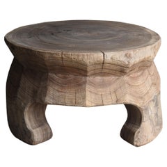 Japanese Antique Primitive Coffee Table 1860s-1900s / Exhibition Table Wabisabi