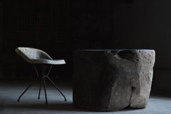 Mesa de centro primitiva japonesa antigua 1860s-1900s / Mingei Wabi Sabi