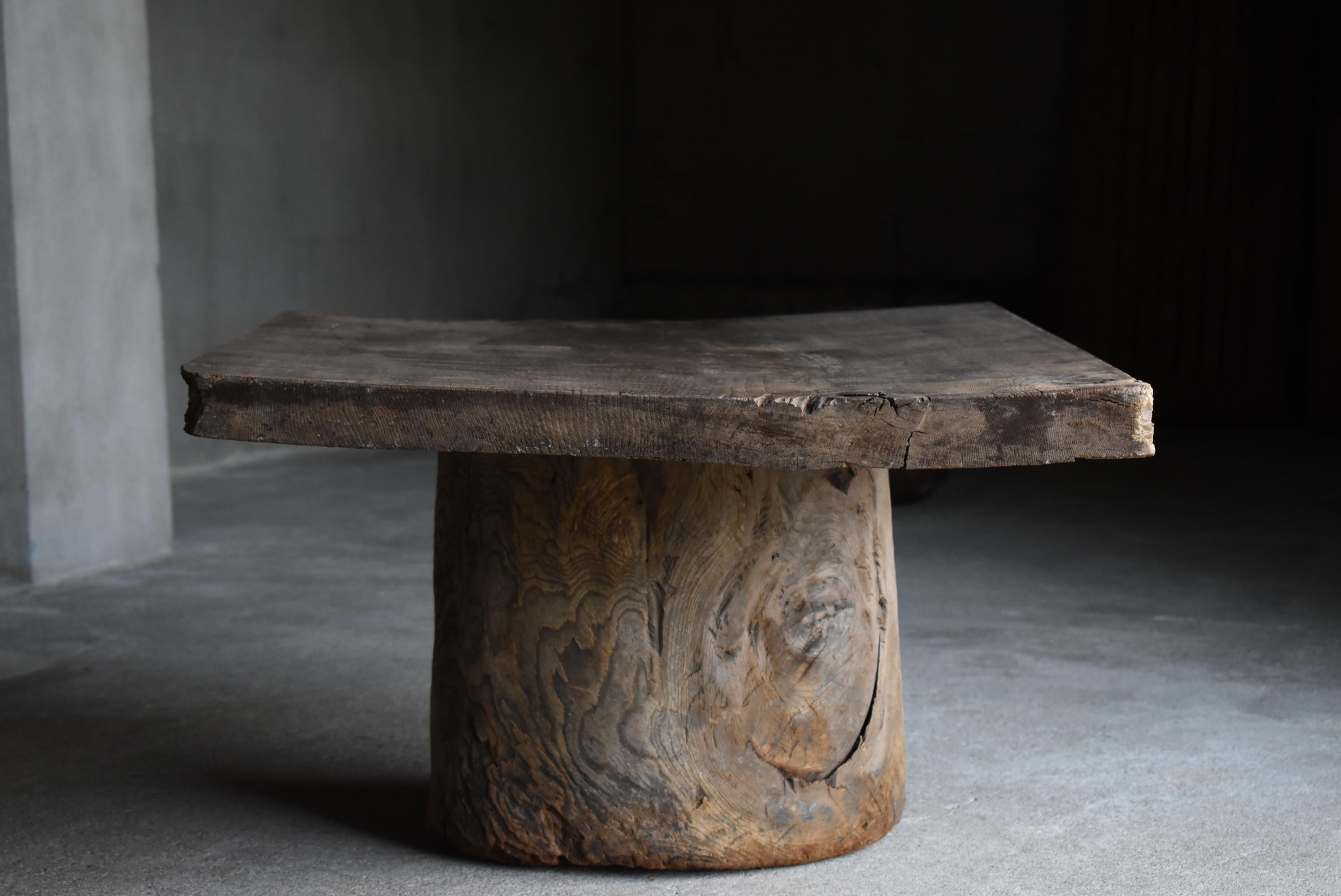 Japanese Antique Primitive Coffee Table 1860s-1900s / Mingei Wabi Sabi 2