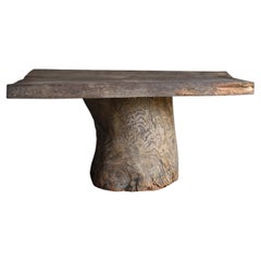 Table basse primitive japonaise ancienne 1860s-1900s / Mingei Wabi Sabi