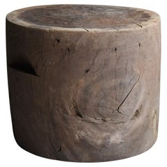 Japanese Antique Primitive Coffee Table 1860s-1900s / Side Table Mingei Wabisabi