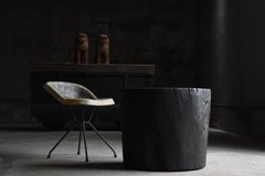 Table basse primitive japonaise ancienne 1860s-1900s / Table d'appoint Wabisabi