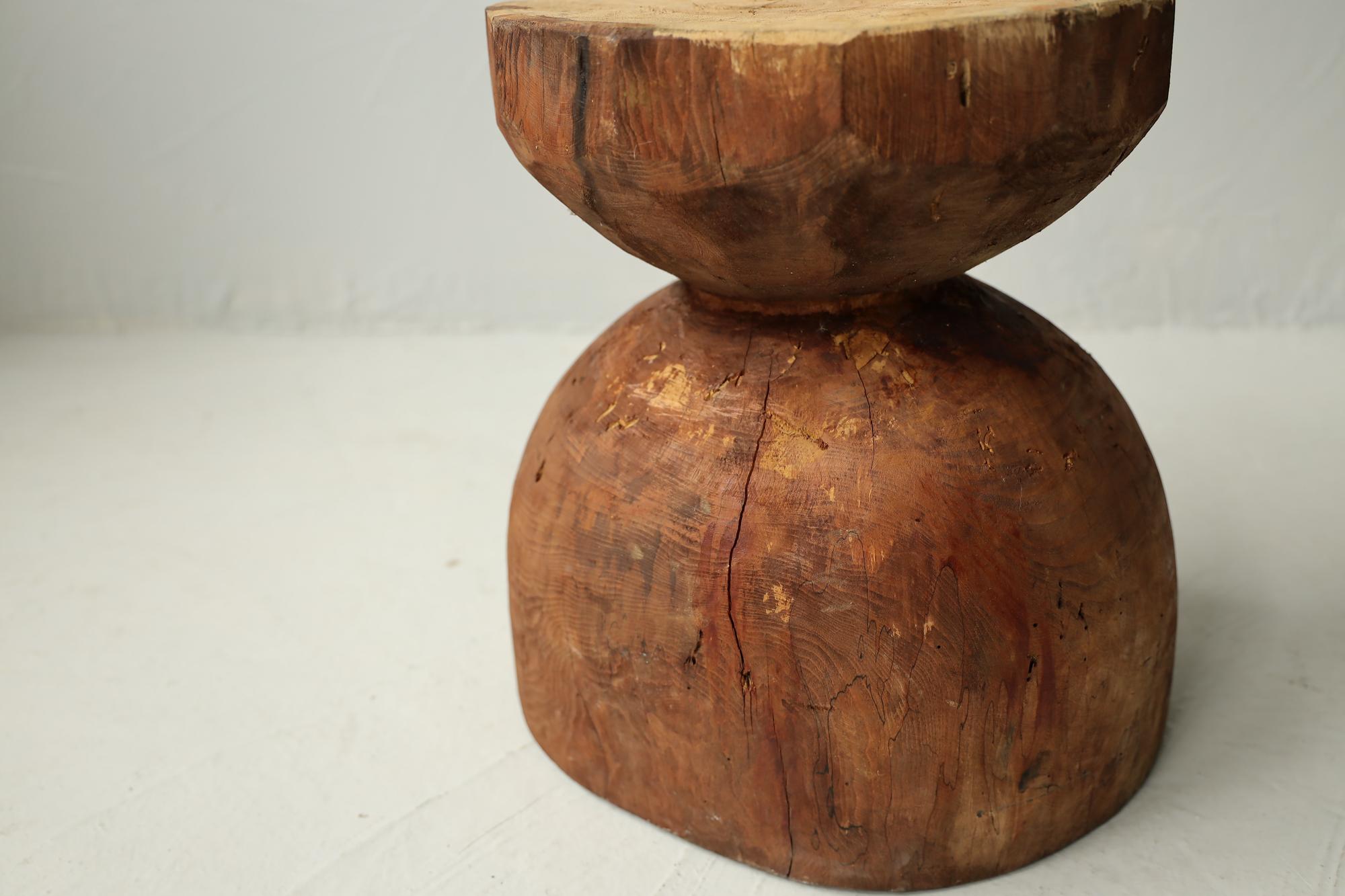 Japanese Antique Primitive Coffee Table,  Side Table Wabi Sabi In Good Condition In Katori-Shi, 12