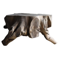 Japanese Antique Primitive Huge Coffee Table 1940s-1970s / Wabisabi