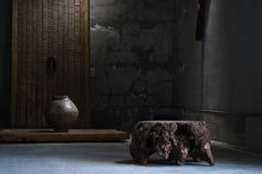Japanese Antique Primitive Low Table 1860s-1900s/Coffee Table Wabisabi