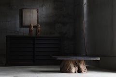 Japanese Antique Primitive Low Table 1860s-1900s / Mingei Wabi Sabi Coffee Table
