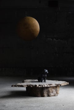 Japanese Antique Primitive Low Table 1860s-1900s / Sofa Table Wabisabi Zen