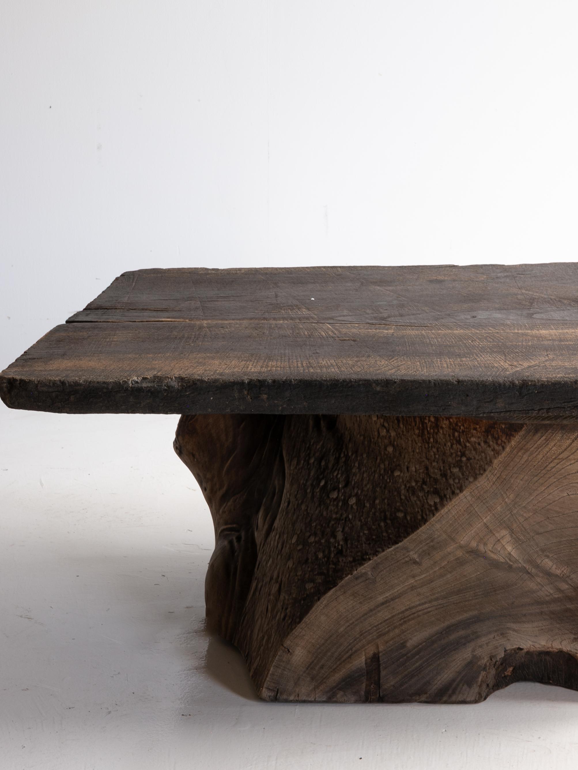 Table basse primitive japonaise des années 1860 à 1920 / Wabi Sabi en vente 7