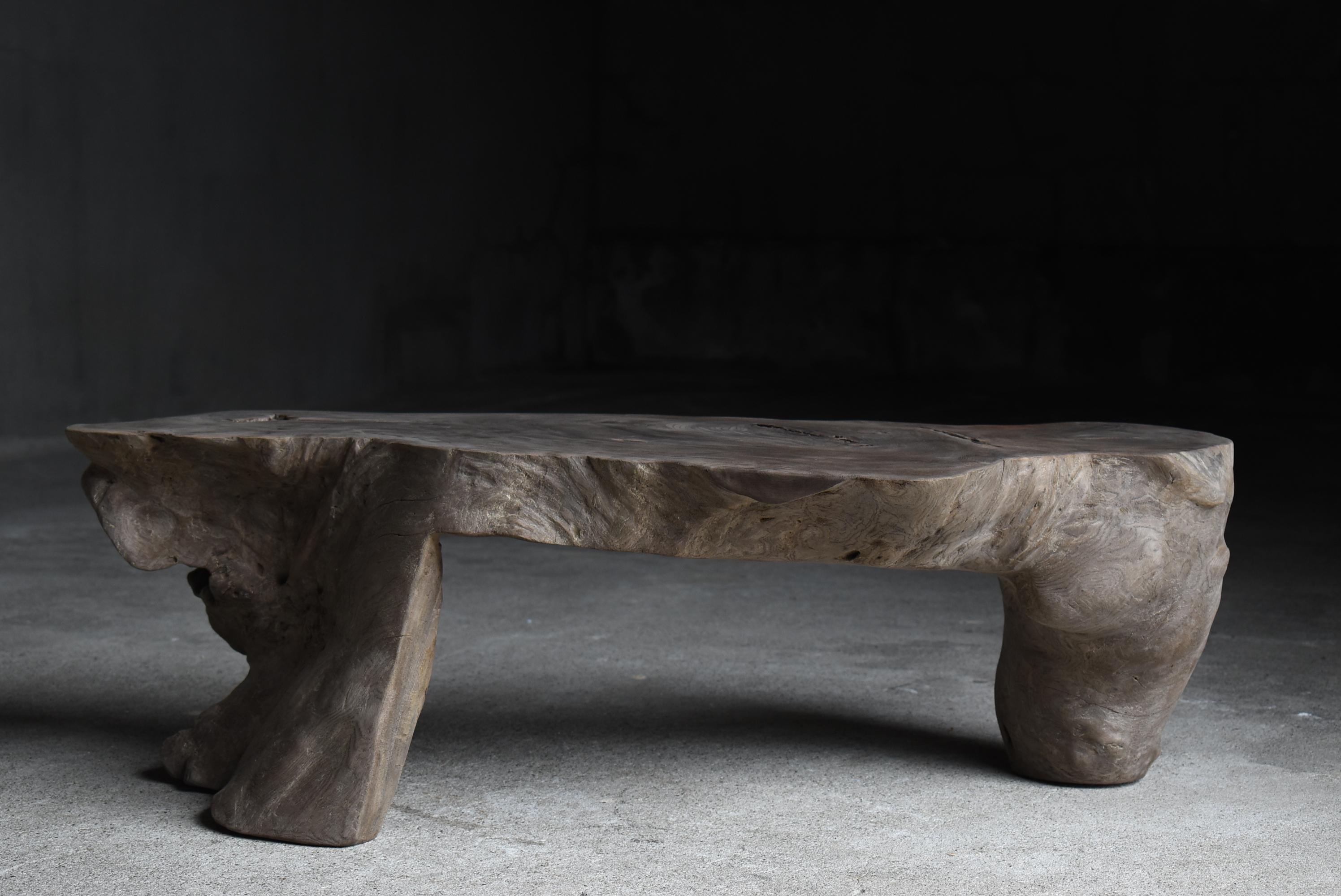 Japanese Antique Primitive Low Table 1900s-1940s / Side Table Wabi Sabi 5