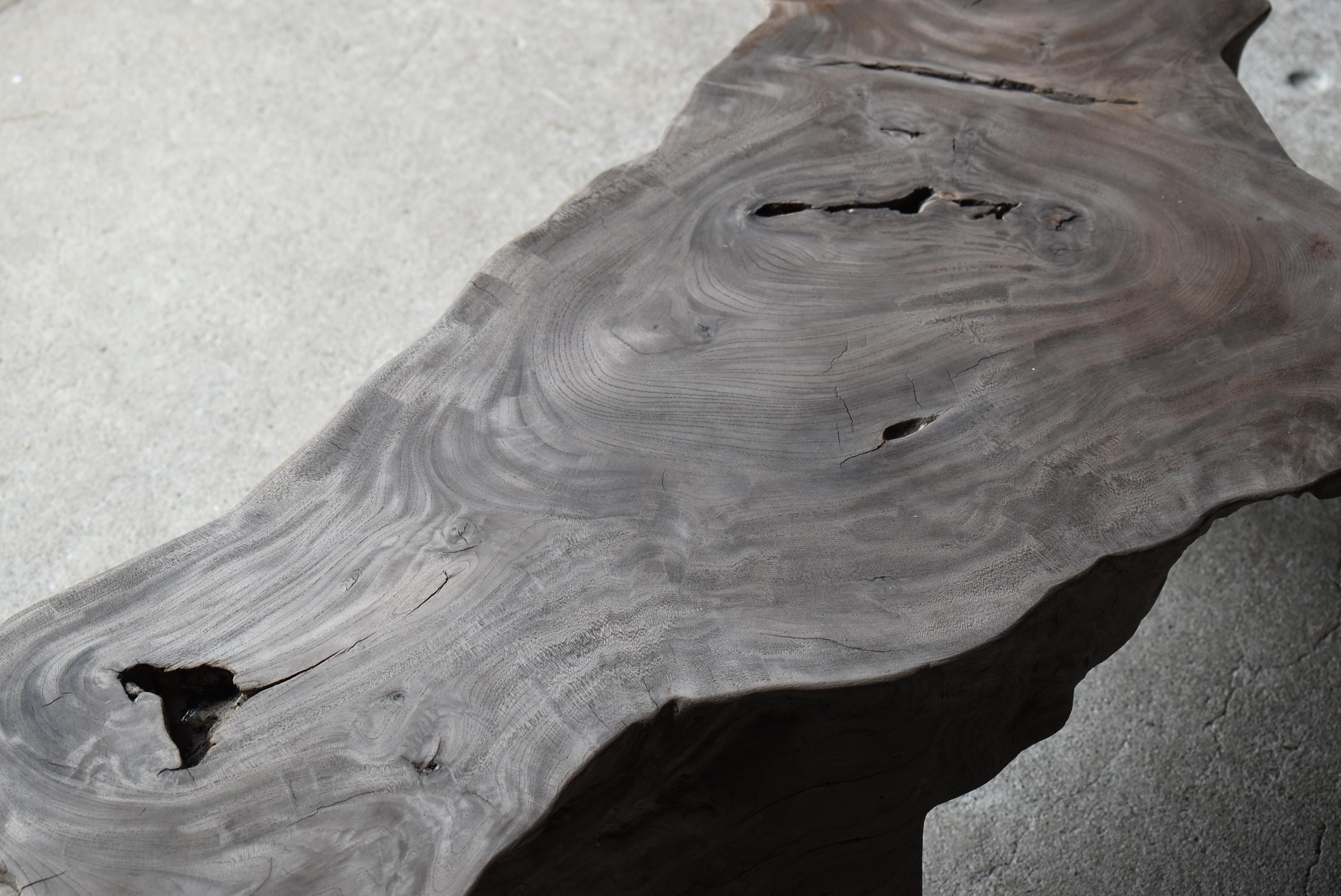 Japanese Antique Primitive Low Table 1900s-1940s / Side Table Wabi Sabi 10