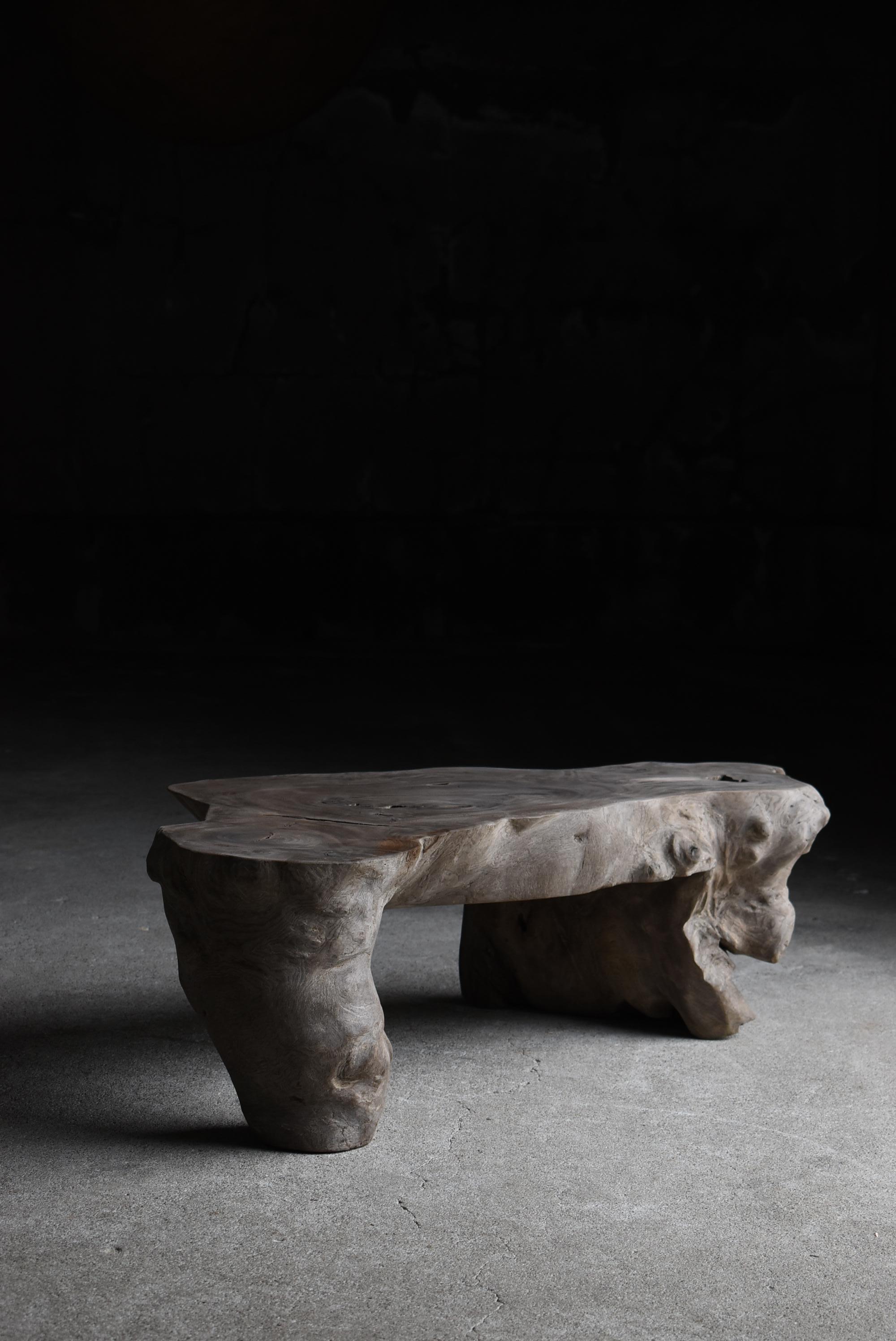 Japanese Antique Primitive Low Table 1900s-1940s / Side Table Wabi Sabi 13