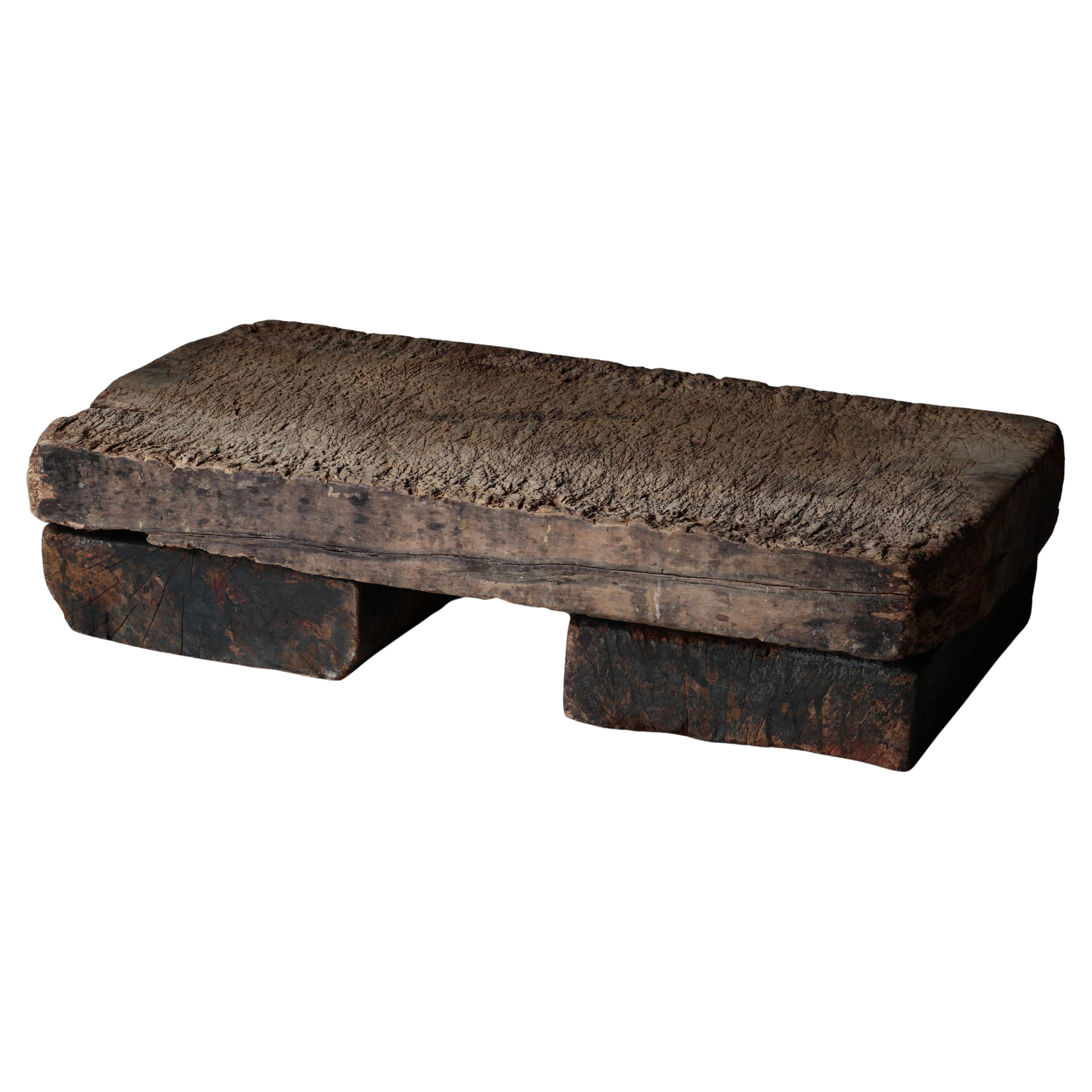 Japanese Antique Primitive Low Table / Coffee Table Center Table / Wabi-sabi