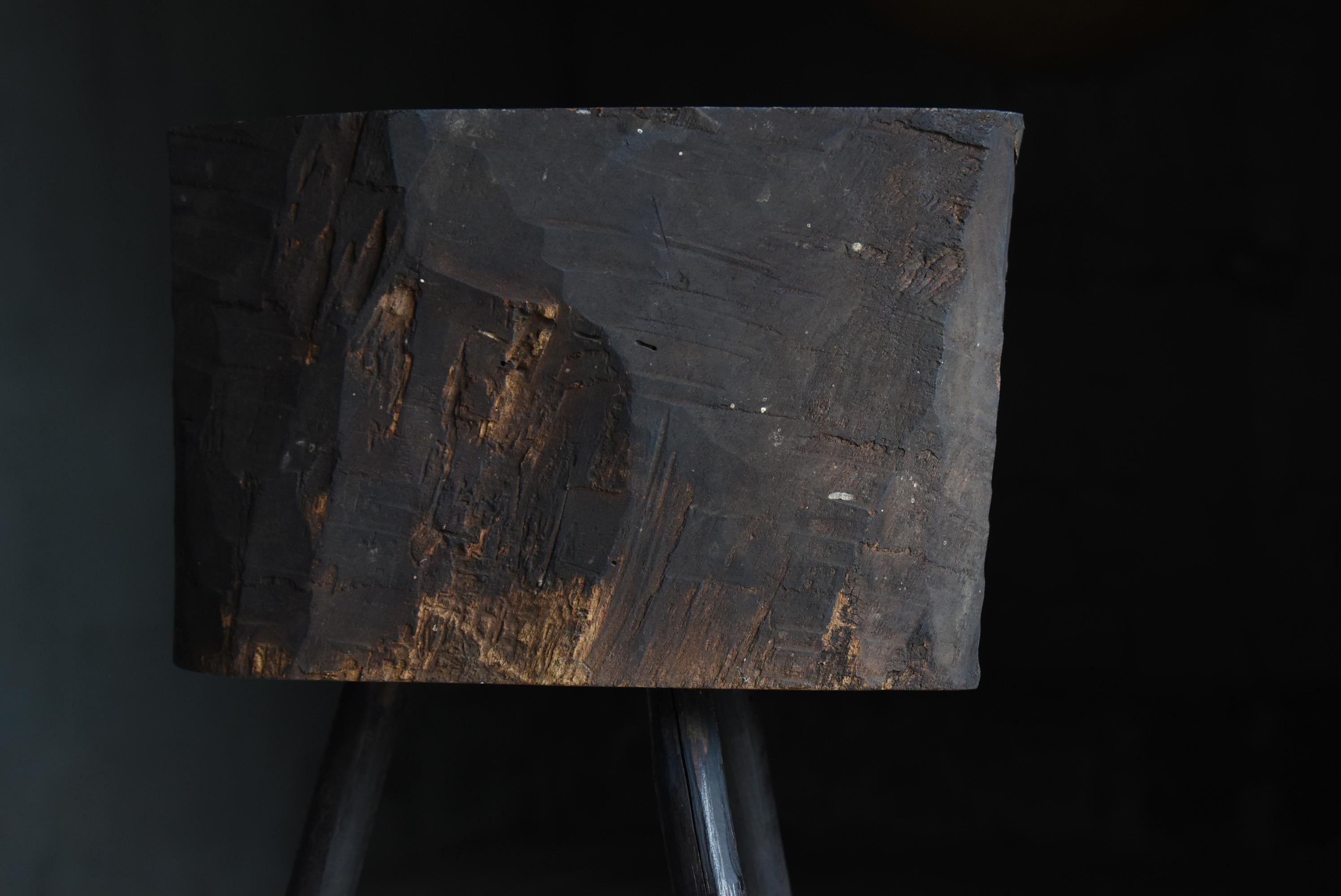 Japanese Antique Primitive Side Table 1860s-1900s / Flower Stand Wabi Sabi For Sale 5