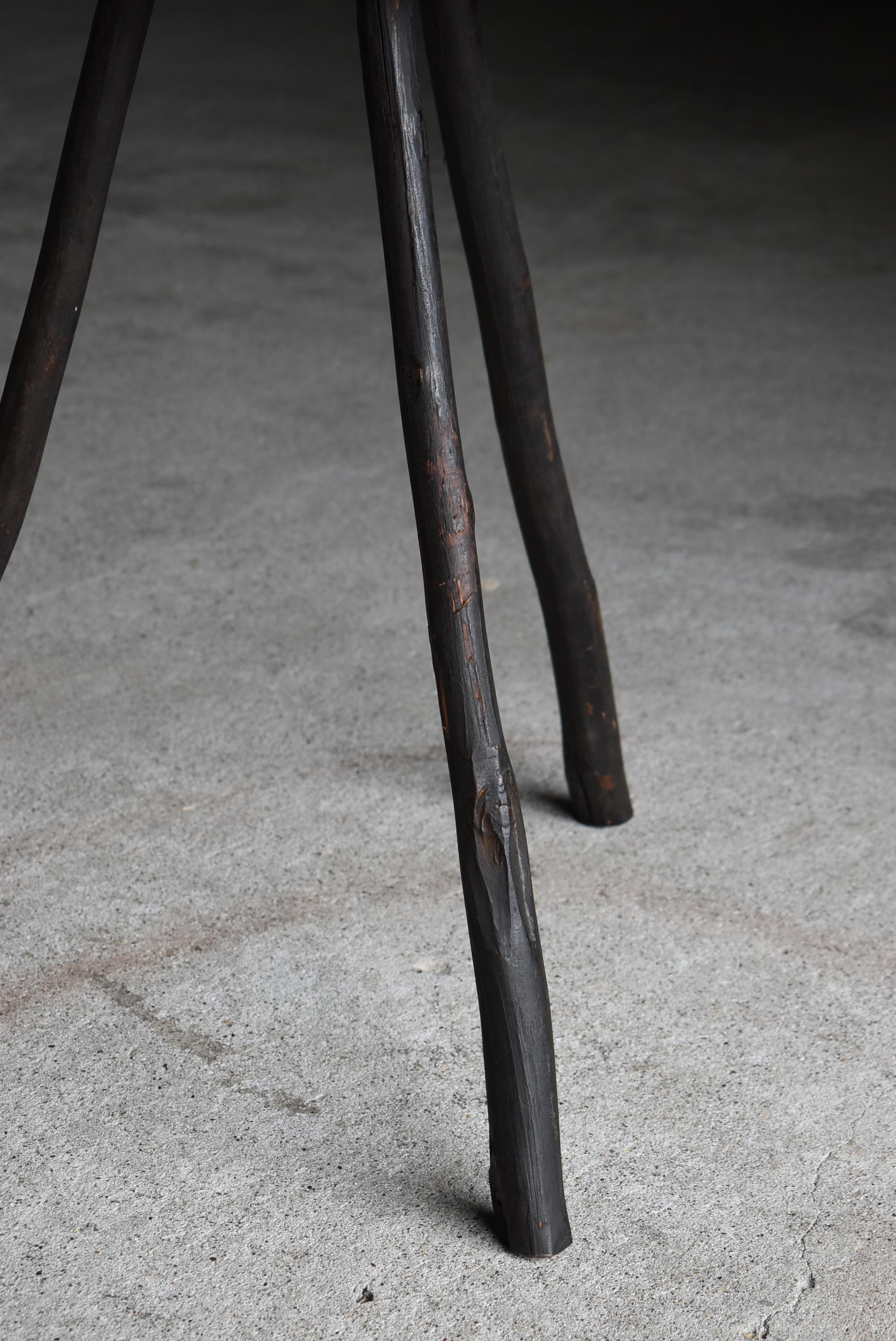 Japanese Antique Primitive Side Table 1860s-1900s / Flower Stand Wabi Sabi For Sale 6