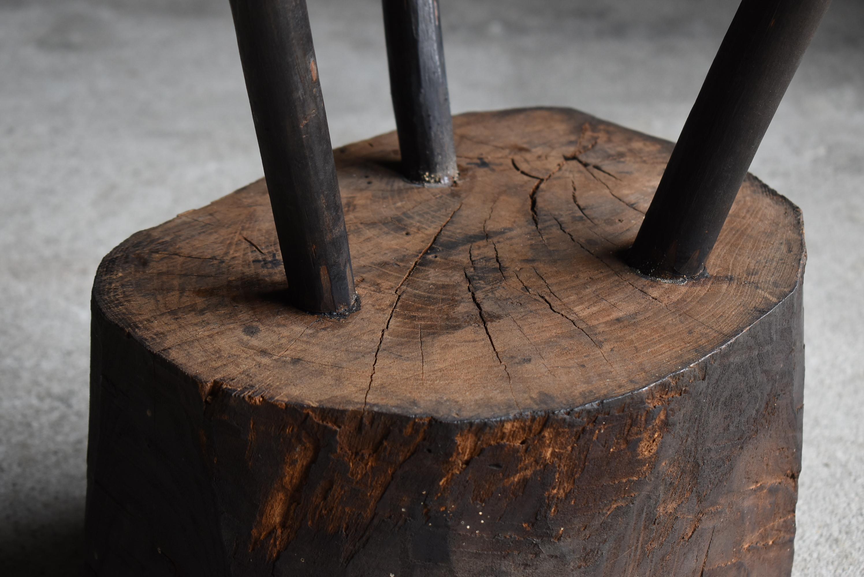 Japanese Antique Primitive Side Table 1860s-1900s / Flower Stand Wabi Sabi For Sale 11