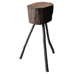 Japanese Antique Primitive Side Table 1860s-1900s / Flower Stand Wabi Sabi