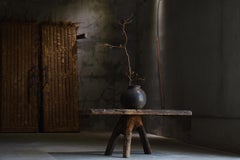 Japanese Antique Primitive Side Table 1860s-1900s / Sofa Table Wabisabi