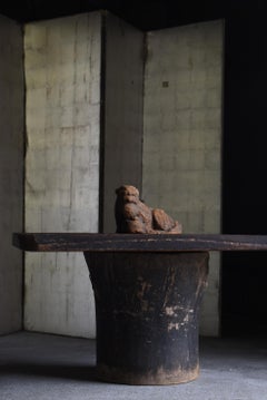 Japanese Antique Primitive Side Table 1860s-1920s / Coffee Table Wabi Sabi