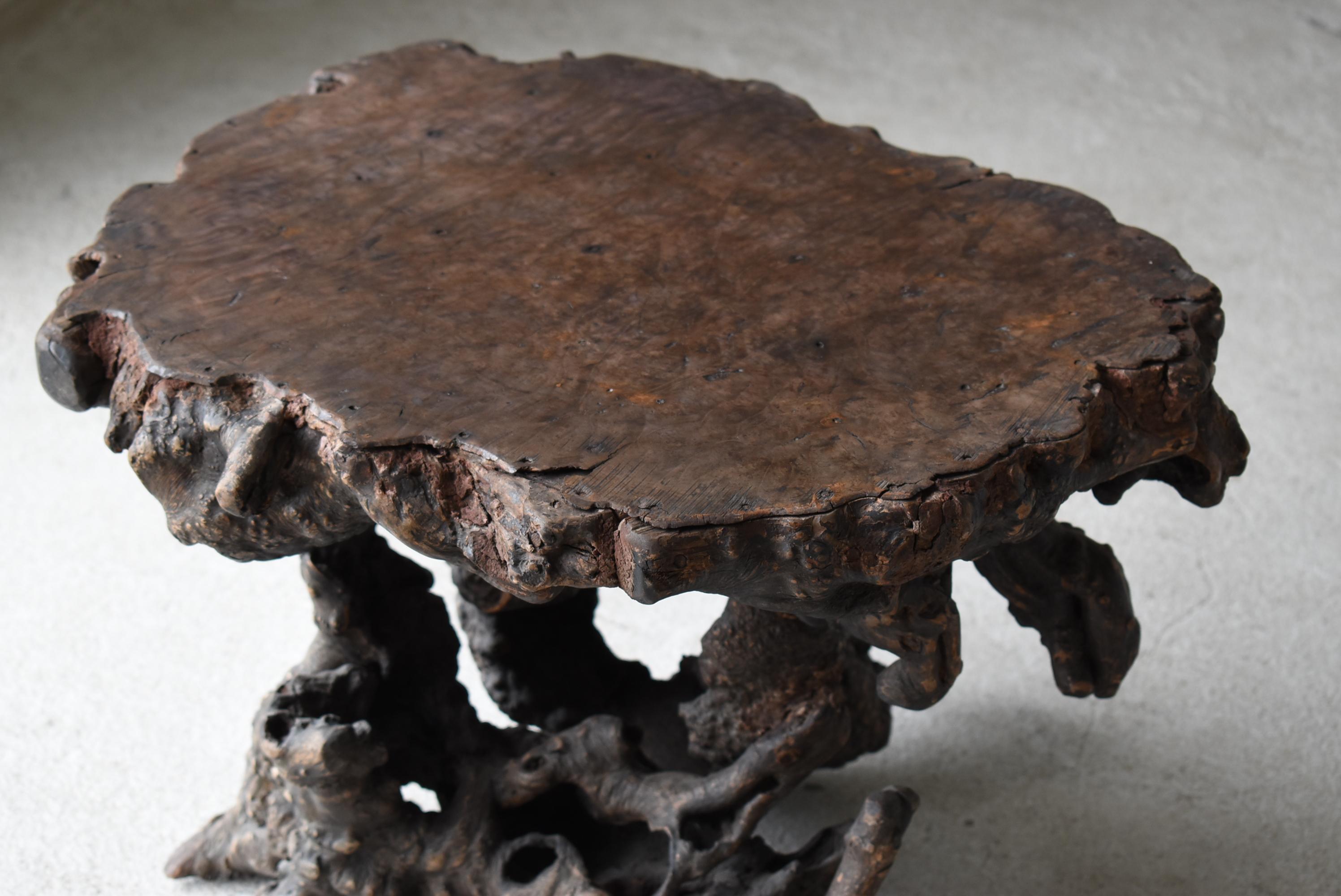 20th Century Japanese Antique Primitive Side Table 1860s-1920s / Coffee Table Wabi Sabi For Sale