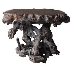Japanese Antique Primitive Side Table 1860s-1920s / Coffee Table Wabi Sabi