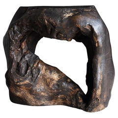 Japanese Antique Primitive Solid Wood Side Table 1900-1940s/ Side Chair Wabisabi