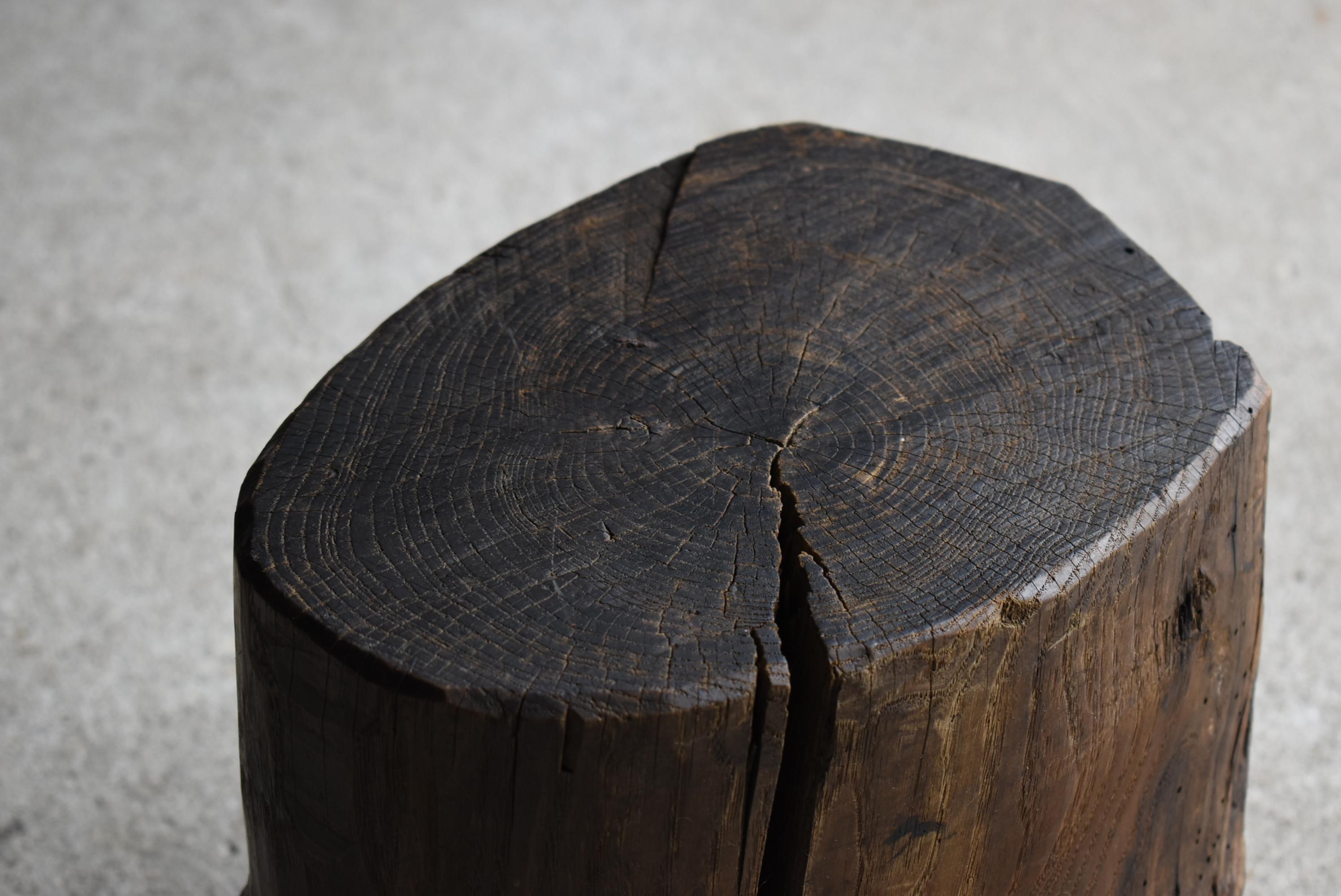 Japanese Antique Primitive Stool 1860s-1900s / Object Wabisabi In Good Condition In Sammu-shi, Chiba
