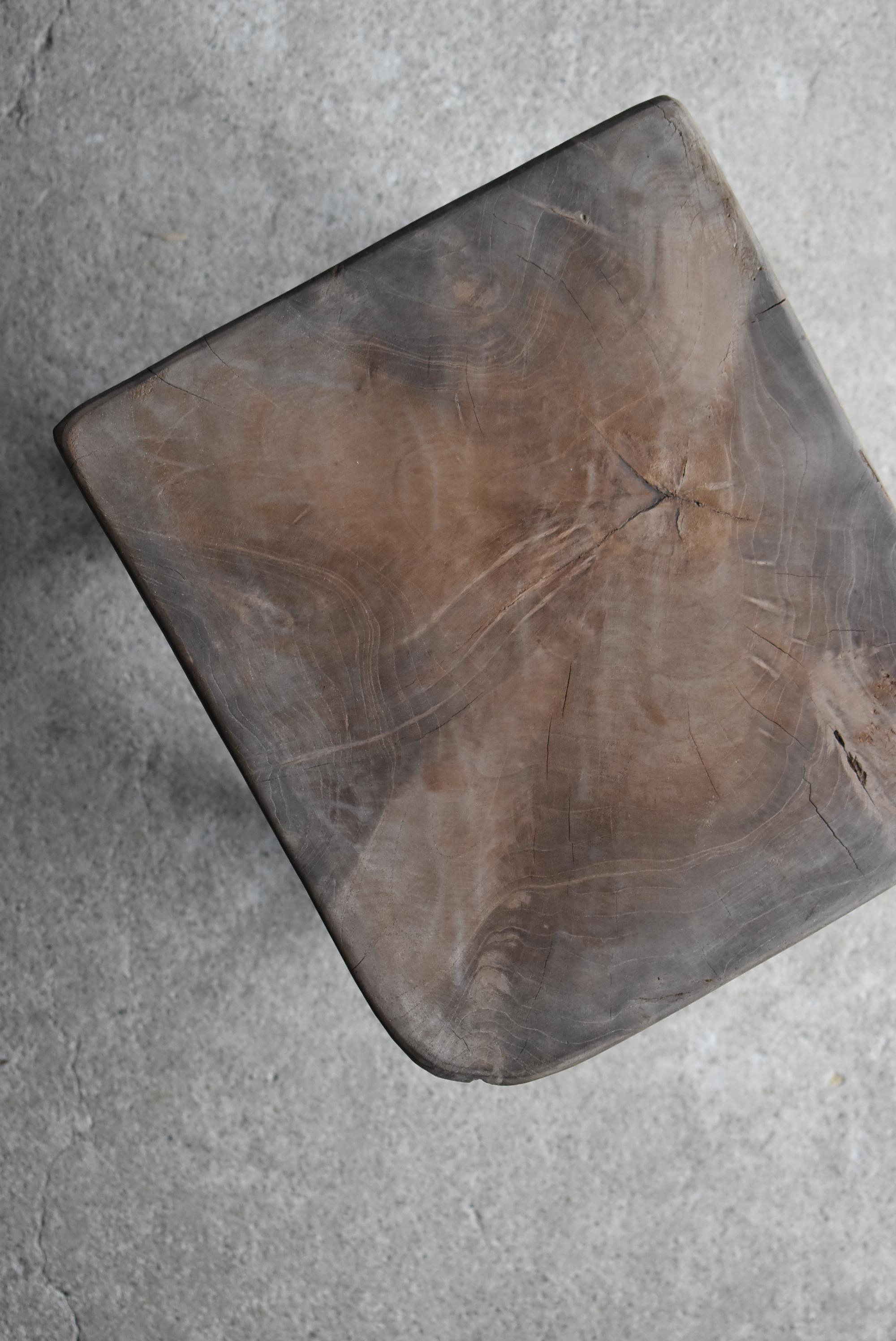 Japanese Antique Primitive Stool 1860s-1920s / Side Table Wabi Sabi 7