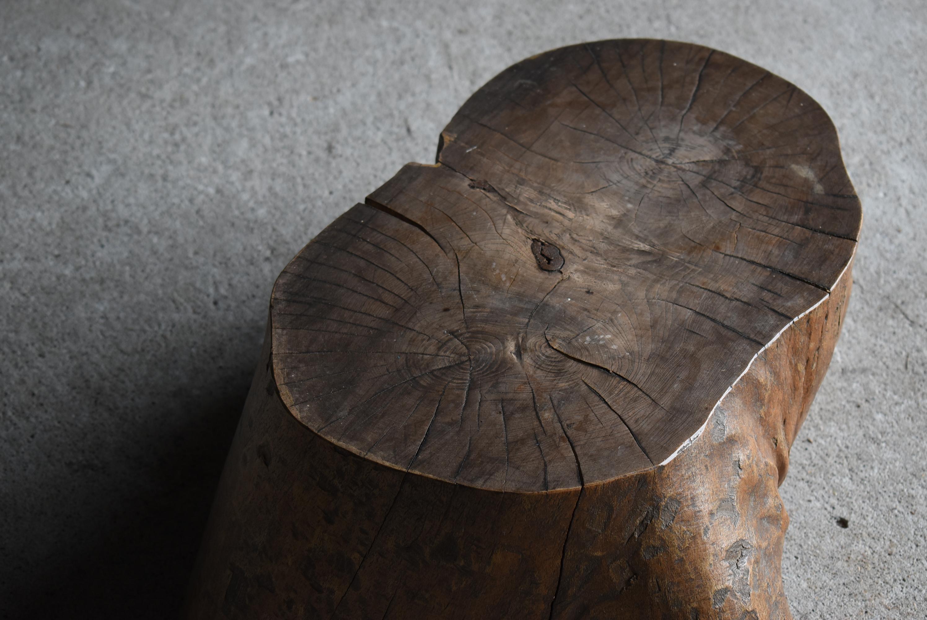 Wood Japanese Antique Primitive Stool or Stand 1900s-1920s / Wabi Sabi