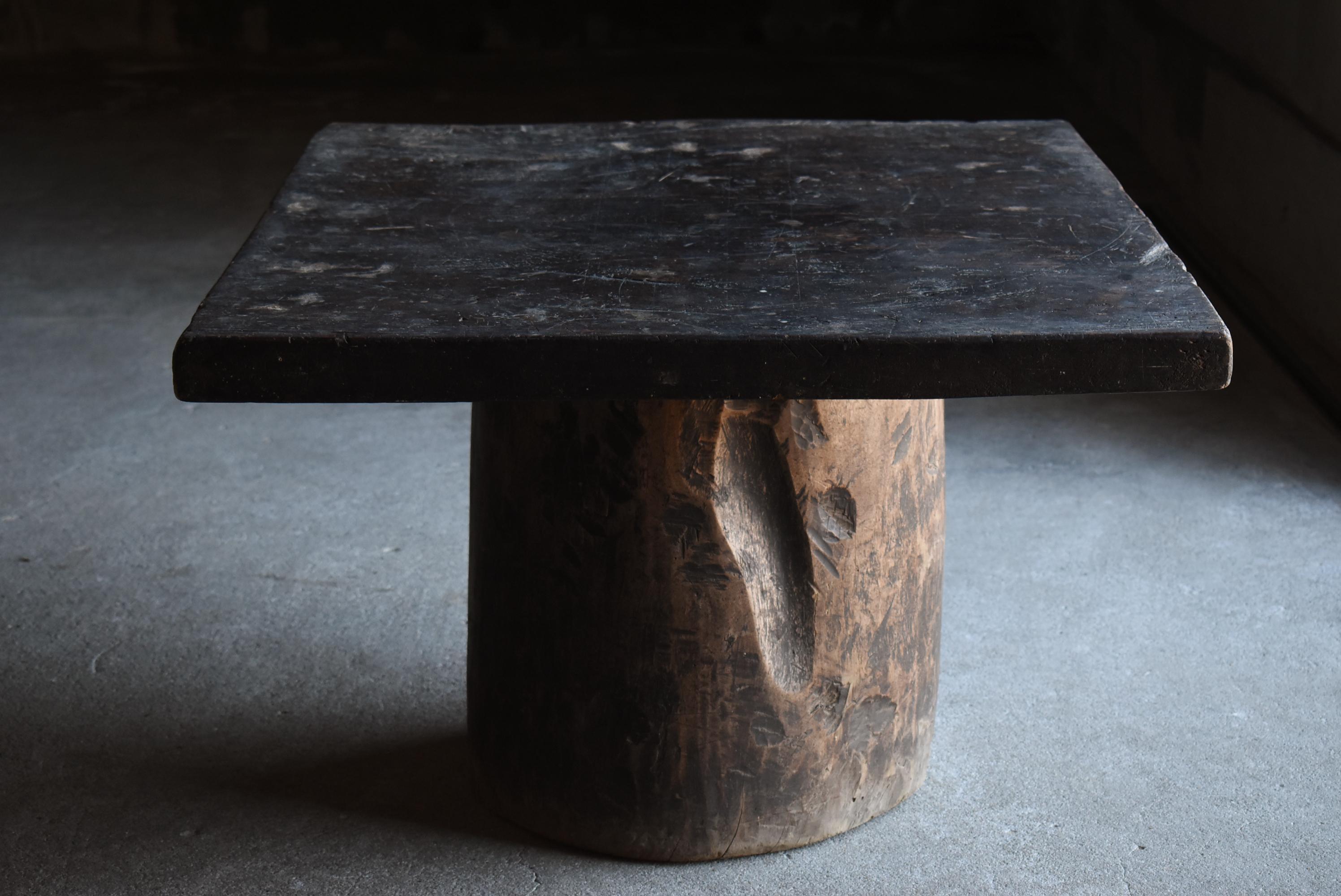 Japanese Antique Primitive Table 1860s-1900s / Coffee Table Wabi Sabi Mingei 8