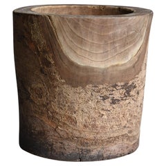 Japanese Antique Primitive Bowl 1860s-1900s / Plant Cover Wabi Sabi