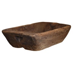 Japanese Antique Primitive Wooden Bowl 1860s-1900s / Wabi Sabi