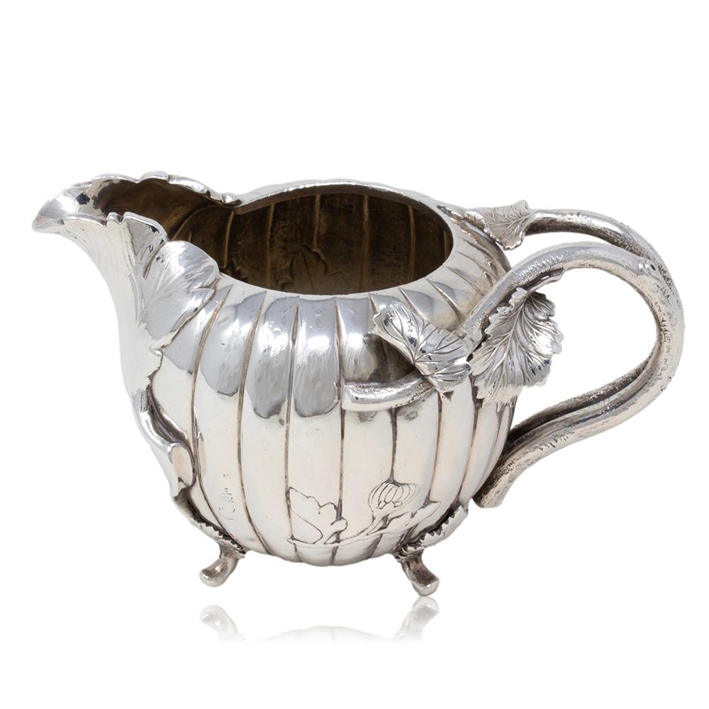 Japanese Antique Pure Silver Tea Set Akira Mimatsu Arthur and Bond For Sale 4